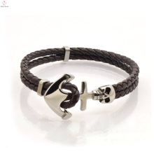 Handgemachte Kunstleder geflochten Anker Armbänder für Männer